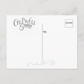Maskierte Eichhörnchen-Grüße zur Genesung Postkart Postkarte (Rückseite)