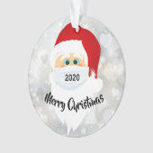Maskierte Santa 2020-Acrylverzierung Ornament (Vorderseite)