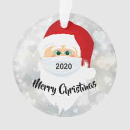 Maskierte Santa 2020-Acrylverzierung Ornament