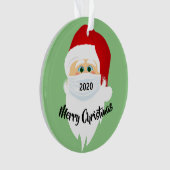 Maskierte Santa 2020-Acrylverzierung Ornament (Vorderseite)