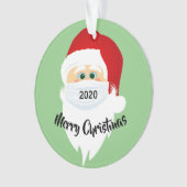 Maskierte Santa 2020-Acrylverzierung Ornament (Vorderseite)