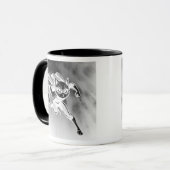 Maskierte Superkatze während des Fluges. Tasse (Vorderseite Links)