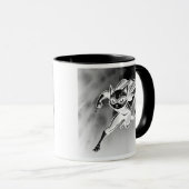 Maskierte Superkatze während des Fluges. Tasse (VorderseiteRechts)