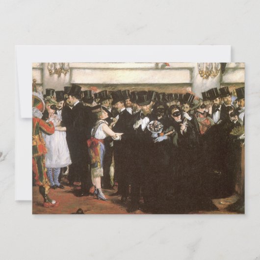 Maskierter Ball an der Oper von Edouard Manet (Vorderseite)