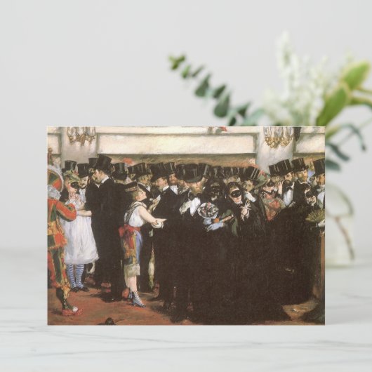 Maskierter Ball an der Oper von Edouard Manet (Stehend Vorderseite)
