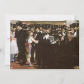Maskierter Ball an der Oper von Edouard Manet Einladung (Vorderseite)
