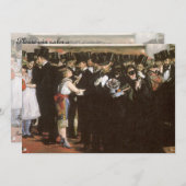 Maskierter Ball an der Oper von Edouard Manet Einladung (Vorne/Hinten)