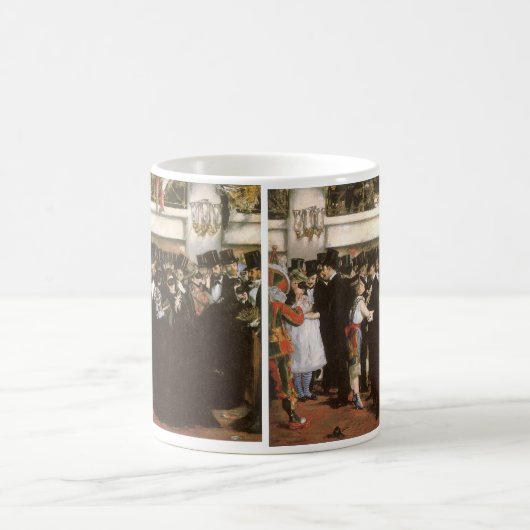 Maskierter Ball an der Oper von Edouard Manet Kaffeetasse (Mittel)