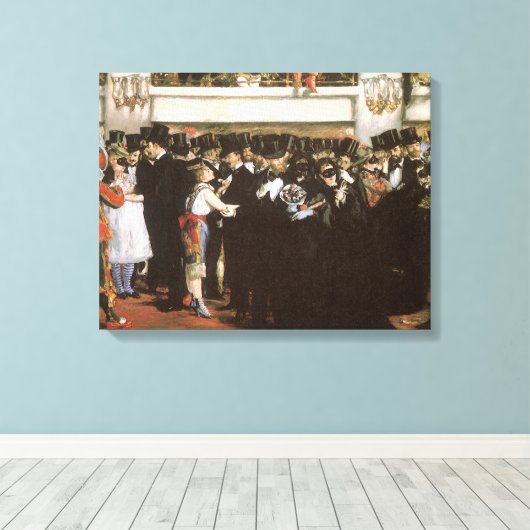 Maskierter Ball an der Oper von Edouard Manet Leinwanddruck (Insitu (Holzboden))