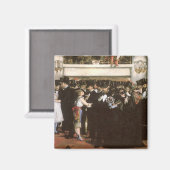 Maskierter Ball an der Oper von Edouard Manet Magnet (Vorderseite/Rückseite)