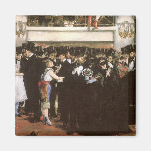 Maskierter Ball an der Oper von Edouard Manet Magnet