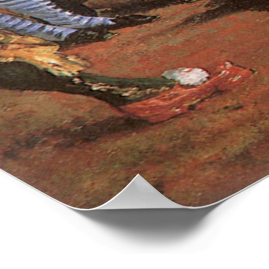 Maskierter Ball an der Oper von Edouard Manet Poster (Ecke)