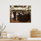 Maskierter Ball an der Oper von Edouard Manet Poster (Küche)