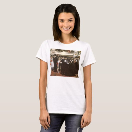 Maskierter Ball an der Oper von Edouard Manet T-Shirt (Vorne ganz)