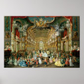 Maskierter Ball im Hoftheater, Bonn, 1754 Poster (Vorne)