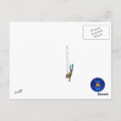 Maskierter Schmetterling001-01 Postkarte (Rückseite)