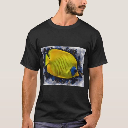 Maskierter Schmetterlingsfisch T-Shirt (Vorderseite)
