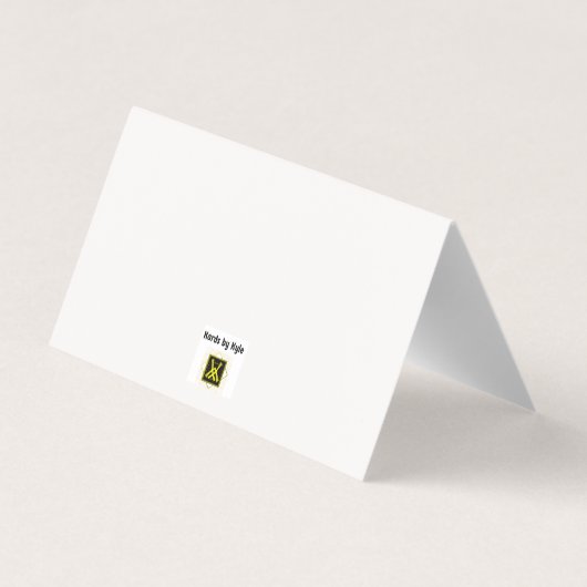 Maskiertisch-Sitzkarte (Rückseite)