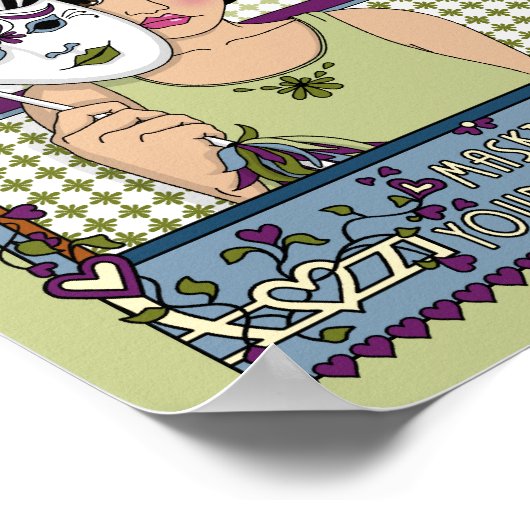 Masking your Gefühle_A_8x10 poster (Ecke)