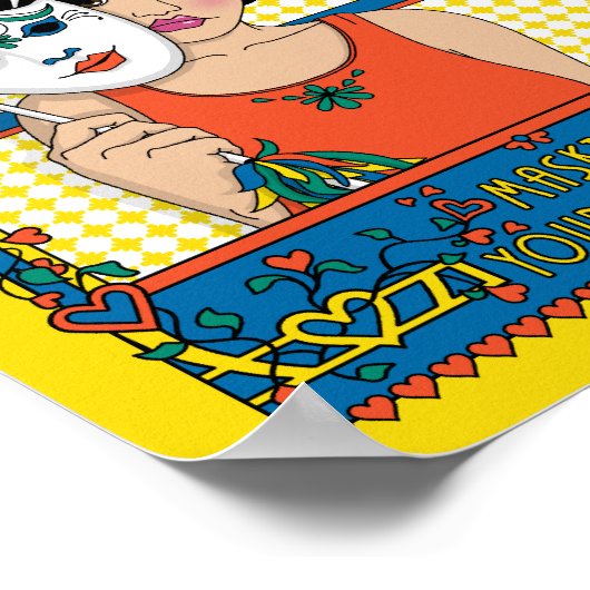 Masking your Gefühls_B_8x10 poster (Ecke)