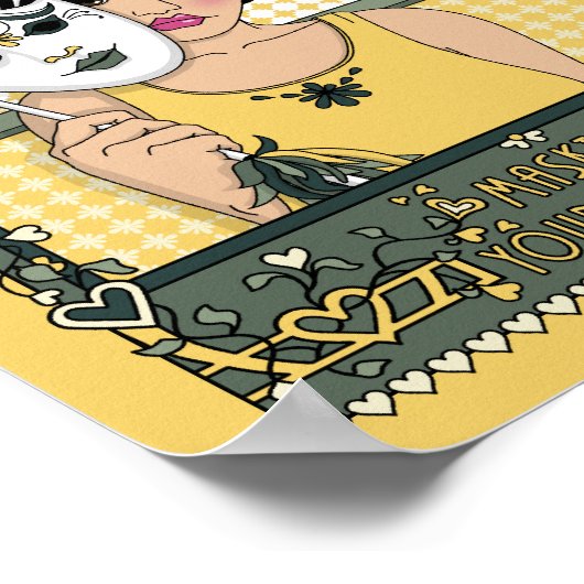 Masking your Gefühls_C_8x10 poster (Ecke)