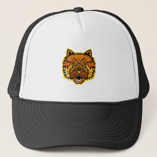 Maskottchen-Front Norwichs Terrier Truckerkappe (Vorderseite)