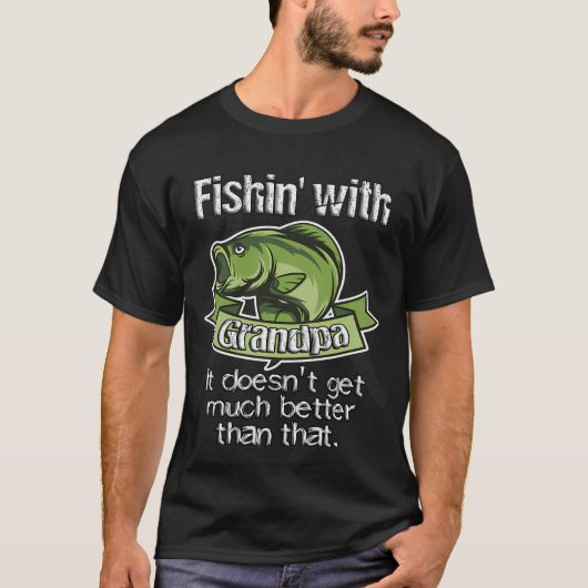 Maskottchen-Junge der Welt der Fantasy-Fischerei T-Shirt (Vorderseite)