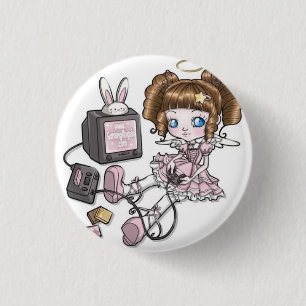 Maskottchenknopf Button