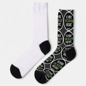 Maskulin, sauber, scharf & selbstbewusst socken (Linkes Detail)