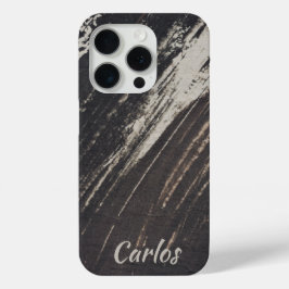 Maskulinarische und moderne Schwarz- und Paint-Sch Case-Mate iPhone Hülle