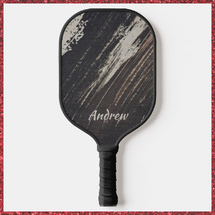 Maskulinarische und moderne Schwarz- und Paint-Sch Pickleball Schläger