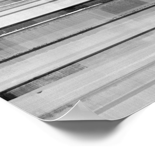 "Maskuline" Abstrakte Schwarz-Weiß-Kunst Poster (Ecke)