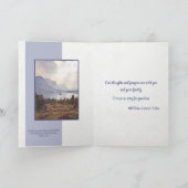 Maskuline Bergsee Personalisiertes Beileid Karte (Innenseite)
