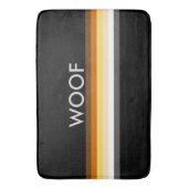 Maskuline Cool Gay Bears Flag WOOF Badematte (Vorderseite Vertikal)