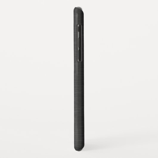 Maskuline dunkelgrau gebürstetes Aluminium Hinterg Case-Mate iPhone Hülle (Hinten/Links)