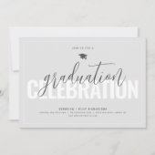 Maskuline Foto Graduation Party Einladung (Vorderseite)