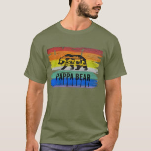 Maskuline gestörte Gay Bar Pride Pappa Bär T-Shirt