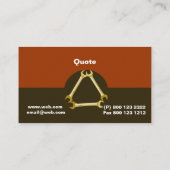 Maskuline Mechanic Men'sTools Logo-WFranzösisch Visitenkarte (Rückseite)