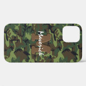 Maskuline Militärarmee Camouflage Case-Mate iPhone Hülle (Rückseite (Horizontal))