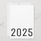Maskuline Minimalistischer Abschluss Einladung (Rückseite)