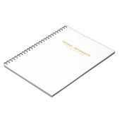 Maskuline mit ausgefeiltem White Gold Custom Notizblock (Linke Seite)