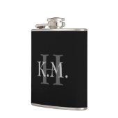 Maskuline Mit Monogramm Flasche Flachmann (Links)
