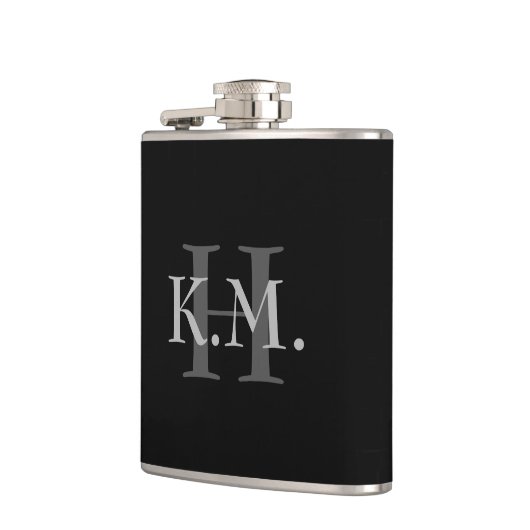 Maskuline Mit Monogramm Flasche Flachmann (Links)