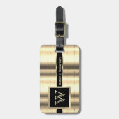 Maskuline Monogram Führungskraft Style - Imitate G Gepäckanhänger (Vorderseite vertikal)