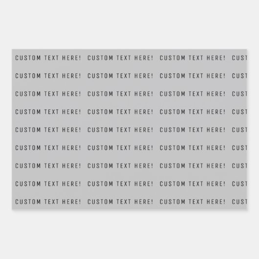 Maskuline Monogramm Personalisiert Schwarz-weiß Geschenkpapier Set (Vorderseite 3)