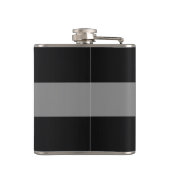 Maskuline Monogramm und Namensgestaltung Flachmann (Rückseite)