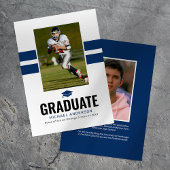 Maskuline Navy 2025 Abschluss Foto Ankündigung