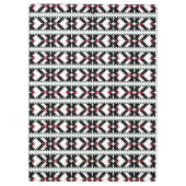 Maskuline Schwarz-Weiß lettische Stammeskunst Klemmbrett (Rückseite)