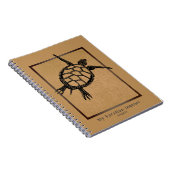 Maskuline Sea Turtle Vacation Journal Notizblock (Rechte Seite)