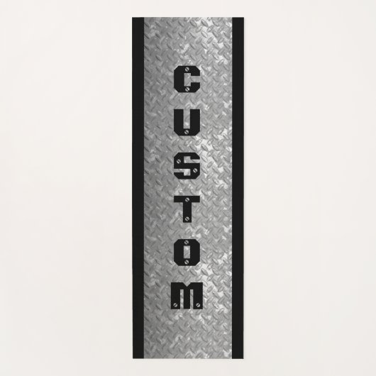 Maskuline Stahlplatte Design dicke, maßgeschneider Yogamatte (Vorderseite)